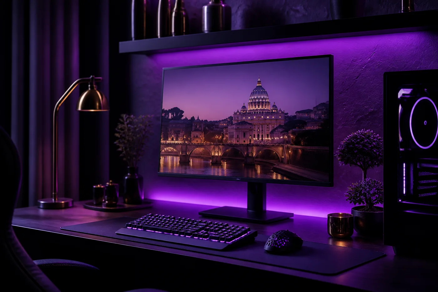 Violet Night RGB desk mood